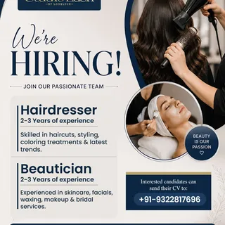 ✨ We're Hiring at StudioLush by Looklush!

Passionate about beauty and styling? Join our growing tea
