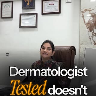 Dermatologist tested’ is not the same as dermatologist approved or clinically proven.
It only means 