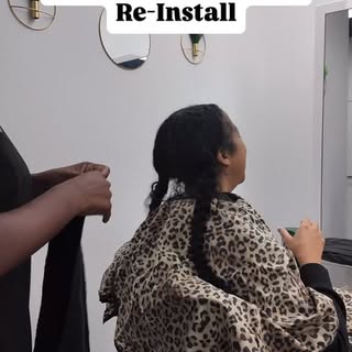 Keratin strip tape-in takedown and re-install = beautiful enhancement without tension, leaving your 