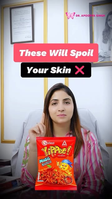 Your skin reflects what you eat. 🍜
Too many instant noodles can work against healthy, clear skin. C