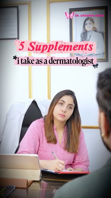 ✨ Want naturally glowing skin? Start from the inside. These 5 dermatologist-recommended supplements,