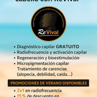 🔬 Diagnóstico capilar GRATUITO
💆‍♂️ Radiofrecuencia y activación capilar
🧬 Regeneración y bioesti