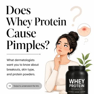 Does whey protein cause acne? 🤔

Short answer: It can—but not for everyone.

Whey protein may trigg