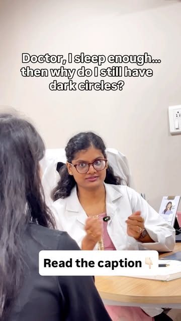 “Doctor, I slept enough. Why do I still have dark circles?” 👀

Because dark circles aren’t always a
