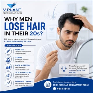 Hair loss in your 20s is more common than you think—and it's not just about age.

Genetics, stress, 