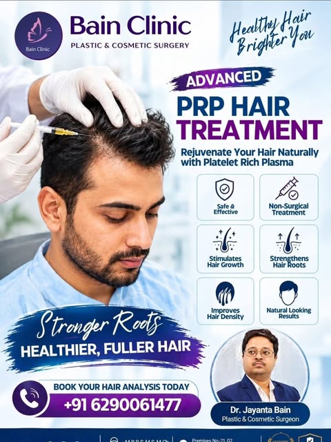 🧬 Advanced PRP Hair Treatment

Hair thinning or hair fall can affect your confidence. PRP (Platelet