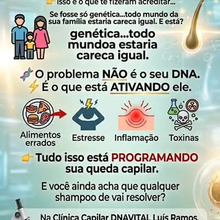 Muitas pessoas aceitam a queda de cabelo como um "destino" escrito no DNA, mas a ciência moderna mos