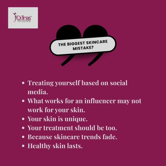 The biggest skincare mistake? Treating your skin based on what you see on social media.

What works 