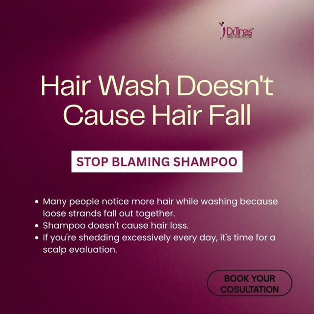 Hair wash doesn't cause Hair fall 
Is it true ?
.
.
.
#hair#skin#nail#shampoo#Dermatologist