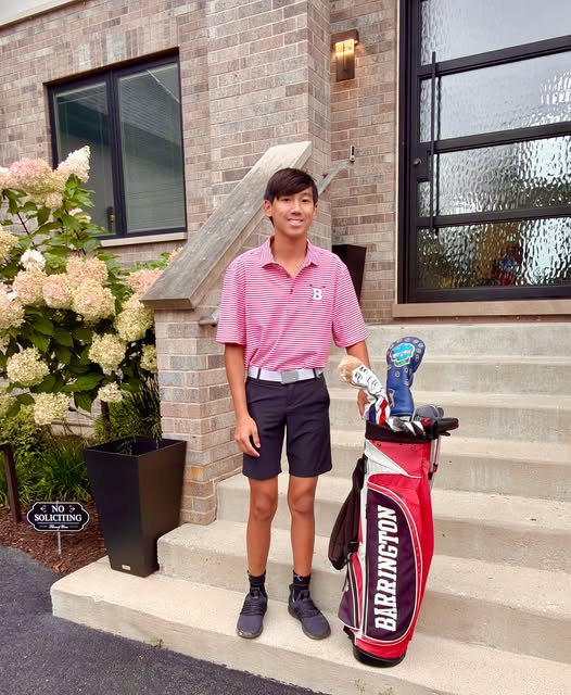 Noah wears two hats these days…or rather a golf hat and a helmet.  So proud 🙏🏽🏌🏻🏁