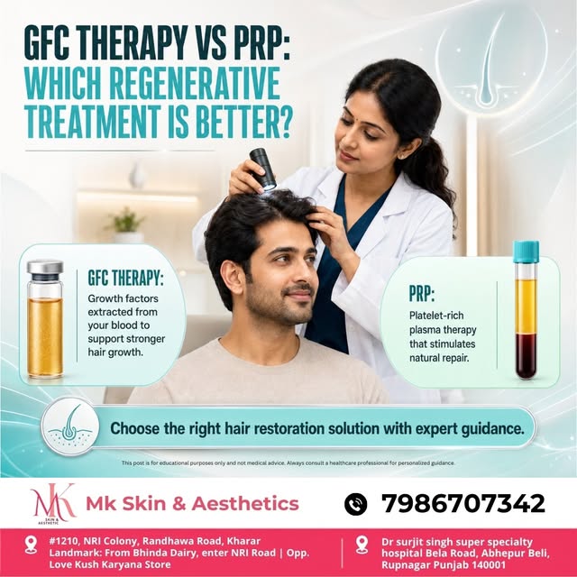 Both GFC and PRP use your body's natural healing potential to support hair growth. Understanding the