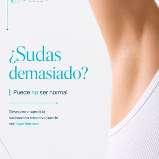 💧 ¿SUDAS MÁS DE LO NORMAL? PODRÍA SER HIPERHIDROSIS

La sudoración excesiva no siempre se debe al c