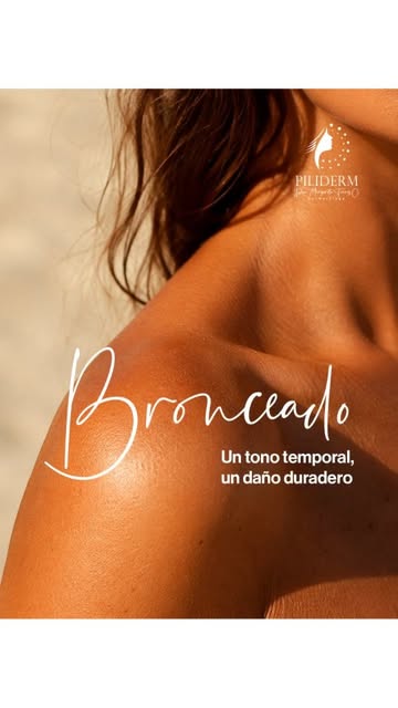 ✨ Bronceado hoy, daño acumulado mañana ✨☀️

Ese tono dorado que buscas puede durar solo unos días, p