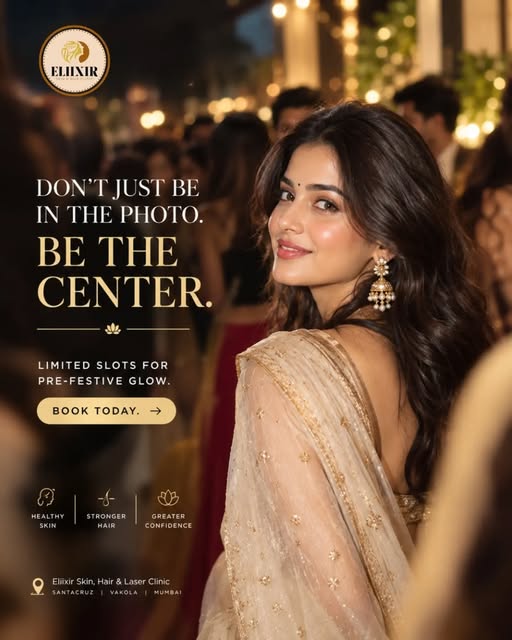 Don’t just be in the photo. BE the centre of attention. ✨📸

Mumbai festivals are all about lights, 