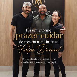 Foi um enorme prazer cuidar do @felipeduramoficial e receber a confiança dele e de sua esposa para r