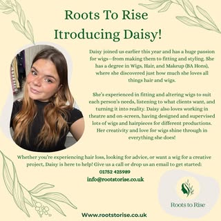 ⭐Welcoming Daisy to the team!⭐
To book in give us a call at 01752 425989 or email us at info@rootsto