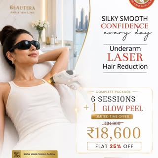 Underarms deserve smooth, confident care too. ✨

Discover Underarm Laser Hair Reduction at Beautera 
