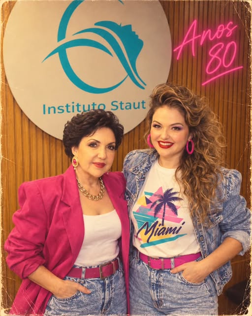 Dra. @fatimastaut e @dra.marcelastaut entraram na trend e viajaram direto para os anos 80! 💗

Cabel