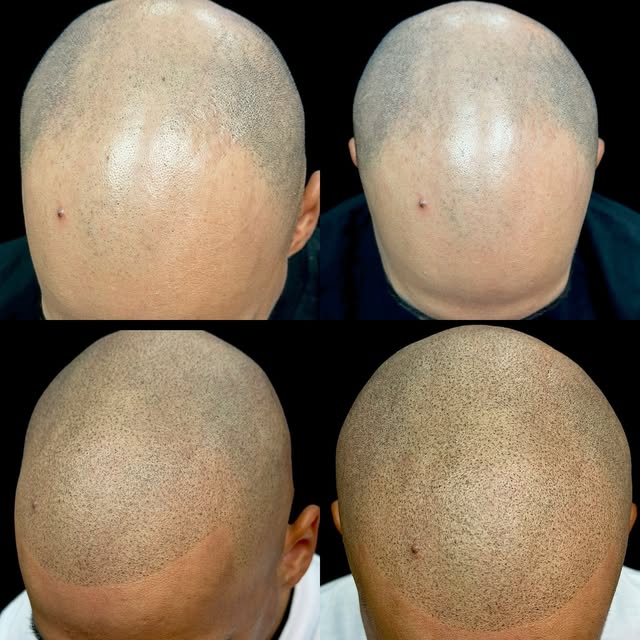 1st session results with scalp micro pigmentation. ✨ Thinking about Scalp Micropigmentation (SMP)?
H