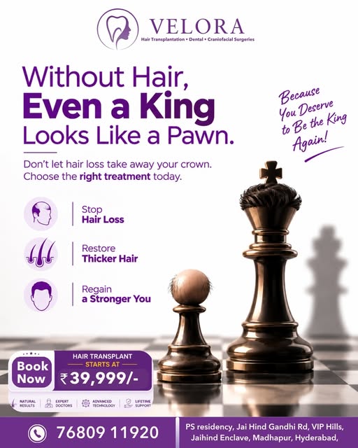 👑 Without hair, even a king looks like a pawn.
Don’t let hair loss take away your crown!

Transform
