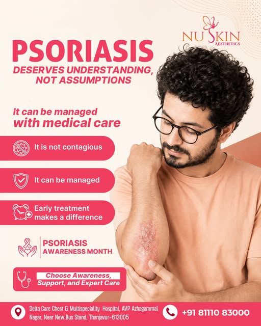 Psoriasis deserves understanding, not assumptions. 

Psoriasis is a chronic skin condition that is n
