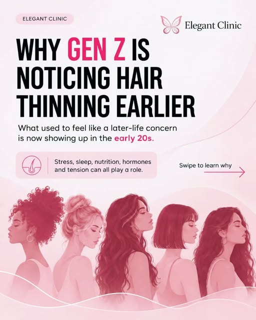 Noticeable shedding? Look back 2–3 months ago. ⏳✨

​Hair thinning in your early 20s isn’t random—and