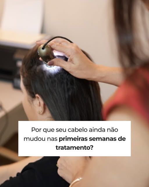 Você já ficou frustrada(o) porque começou um tratamento capilar e, nas primeiras semanas, não viu di