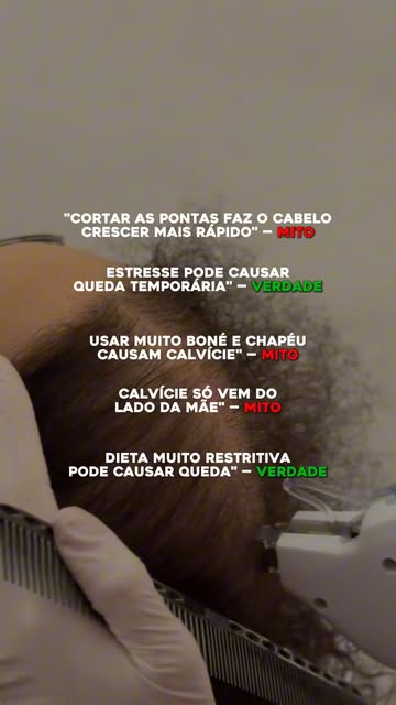 Quantos desses você já ouviu (e acreditou)?

Separei mito e verdade sobre queda de cabelo pra acabar