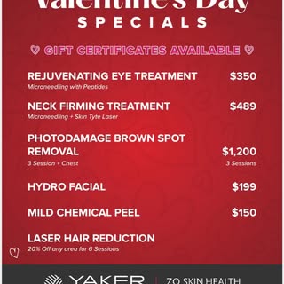 A little smoother. A little brighter. Completely you✨💕

Valentine’s specials available at the med s