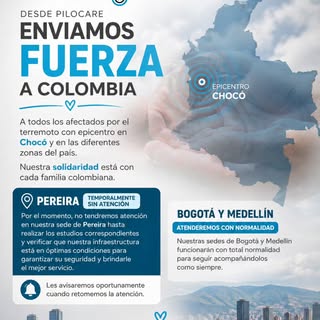 💙 Información importante para nuestros pacientes en Pereira.

Debido al reciente sismo con epicentr
