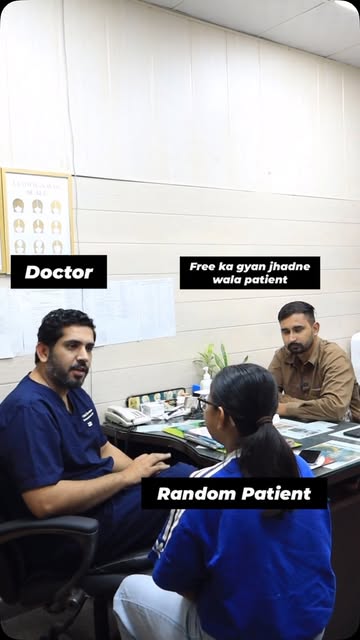 When free ka gyan jhadne wala patient came to your OPD 

#dermatologist #hairtransplant #drsahilsard