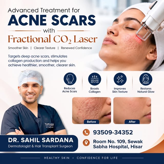 CO₂ Fractional Laser for Skin Renewal ✨

Concerned about acne scars, uneven skin texture, fine lines