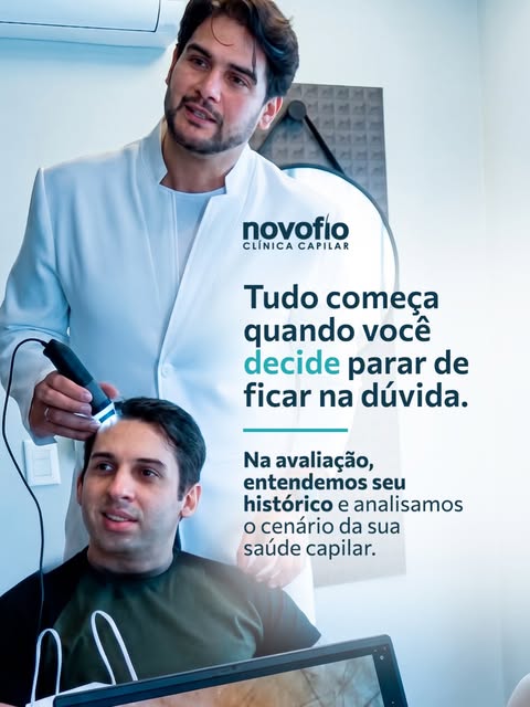 Até quando você vai deixar a dúvida decidir por você?

Se a queda de cabelo, o afinamento dos fios o