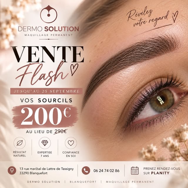 ✨ VENTE FLASH À BLANQUEFORT ✨

C’est le moment de sublimer votre regard 🤎
Jusqu’au 25 septembre, pr