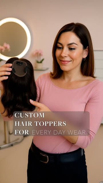 It’s easy to get instant volume with a custom hair topper system. See how natural coverage and seaml