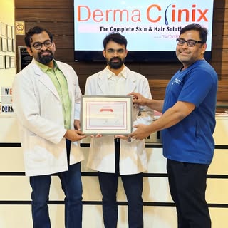 Succesfully completed Hair Transplantation fellowship at Dermaclinix Delhi . Another feather added t