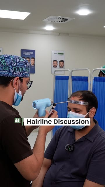 Hair Line Discussion With Client 
#hairtransplant #HairTransformation #reelsviralシ