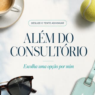 Hoje quero descobrir quem realmente me conhece além do consultório. 👀
Separei algumas escolhas que 
