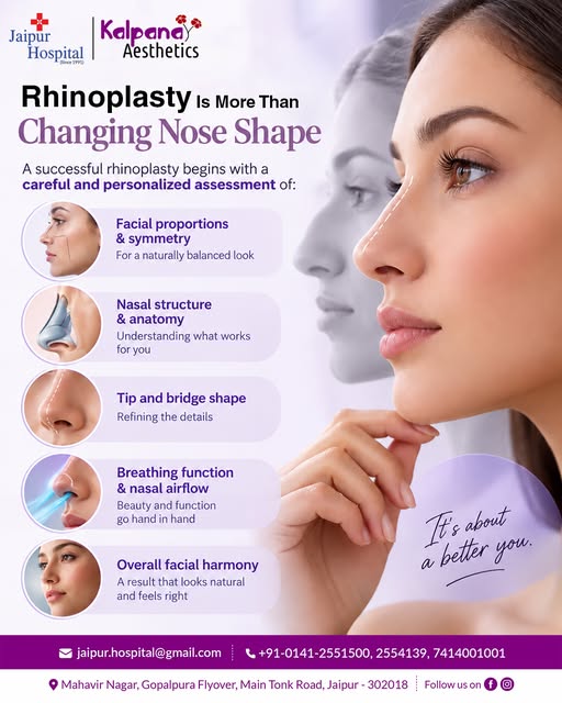 ✨ Rhinoplasty is more than changing nose shape—it’s about balance, function, and individuality.

A p