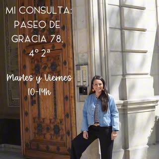 Feliz de recibirte en mi consulta en Paseo de Gracia 78, 4-2 en Barcelona! Estoy en las mañanas de l