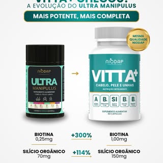A fórmula mudou. Os resultados também. 

O que antes era Ultra Manipulus, agora é VITTA+. Com uma fó