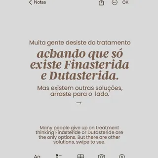 Nem todo mundo pode ou quer usar Finasterida ou Dutasterida. 

Existem outras estratégias com respal