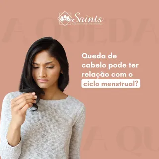 Muitas mulheres tem dúvidas a
respeito disso, e sim, queda de cabelo pode ter relação
com o ciclo me