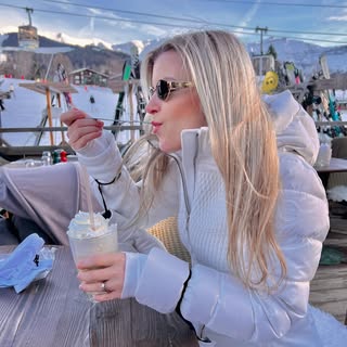 From Ski season ❄️🎿🌨️🏔️⛅️🍹☀️ #skimegève #skiseason #aprèsski #skistyle #fusalp