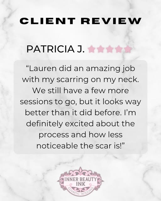 🩷𝗖𝗟𝗜𝗘𝗡𝗧 𝗟𝗢𝗩𝗘 🩷

Scar camouflage is a personalized process, with every session thoughtful