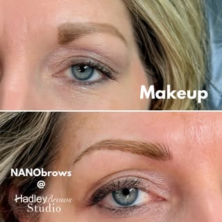 Skip the pencil with Permanent Makeup! Splash friendly 😉#hadleybrows #nanobrows #microblading #brow