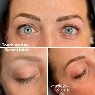 Touch up day!! 💗 I love when a touch up comes in and her brows look like this! #hadleybrows #nanobr