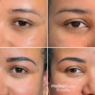 1st session with #hadleybrows over an old PMU …love💗#browgame #nanobrows #microblading #brows