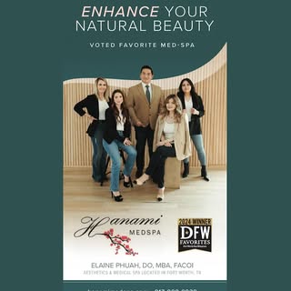 Thank you for making Hanami Medspa a DFW Favorite! 
We are committed to providing the highest qualit