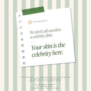 Your skin is the celebrity. That's always been the point. 🤍

We've never called ourselves a celebri